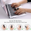 Finger Splints, 2 Pack Finger Straightener Stabiliser, Soft Comfortable Support Brace for Broken, Sprained, Arthritis or Tendonitis, Black 5