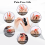 Finger Splints, 2 Pack Finger Straightener Stabiliser, Soft Comfortable Support Brace for Broken, Sprained, Arthritis or Tendonitis, Black 3