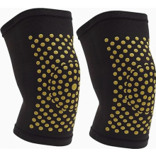 Rodilleras autocalentables de turmalina y ajenjo, soporte térmico para rodilla resistente al frío, cálido y cómodo, 1 par