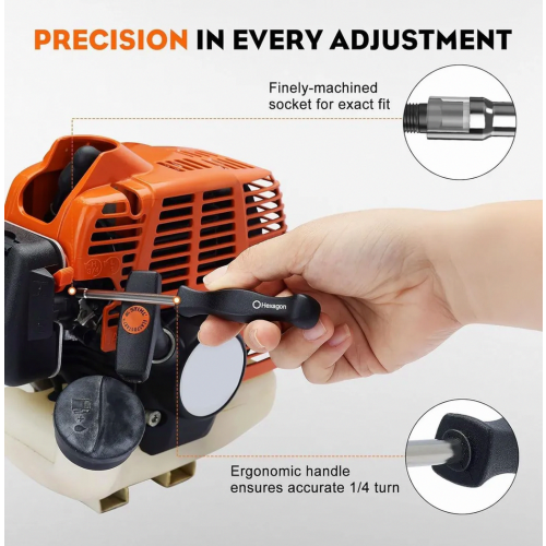 12 Piece Carburettor Adjustment Screwdriver Tool Set with Cleaning Brushes for 2 Stroke Small Engine Trimmers and Chainsaws 2