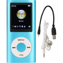 64GB MP3 Player with Bluetooth, Music Player with Built-In HD Speaker, 1.8 Inch