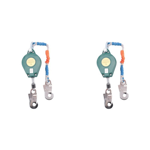2X High Altitude Fall Protection Device 3 Meter Descender Safety Belt Fall Arrester Automatic Rope Lock Self-Locking