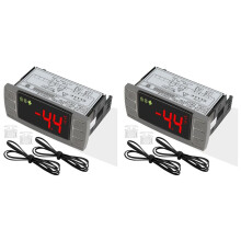 2X XR02CX-4N1F1 Uniwersalny Zamiennik Regulatora Temperatury do Lodówki Komercyjnej 120 V 50-60 Hz z Sondą Czujnika