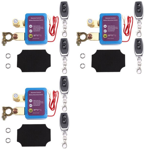 3X 12V/24V 240A Remote Control Battery Disconnect , Automatic Power Off