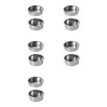 10 Pièces 51Mm Machines à Café en Acier Inoxydable Pressurisé Filtre Panier Poudre Panier Café Sans Fond Porte-Filtre Filtre