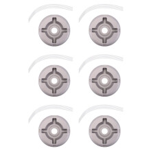 6pc Universal Aluminum Alloy Lawn Mower with Nylon Steel Lawn Mowing , Lawn Mower Replacement Parts