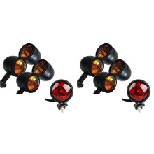 10Pcs Motorcycle Turn Signals Rear Tail Lights Brake Stop Lamp for Cafe Racer Bobber Chopper