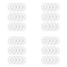 Glass Bobeches for Candlestick Holders,48 Pcs Ribbed Candle Drip Protectors Candle Rings for Tapers, Candle Drip Catcher