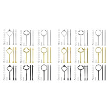 18 Set Cake Stand Hardware Kit Tiered Tray Hardware Fittings for Cake Stand,3 Tier Cake Stand Fittings Hardware Holder