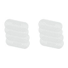 Anéis de Vedação de Silicone À Prova de Vazamento Reutilizáveis para Tampas de Potes de Vidro de Plástico (Boca Larga, Pacote com 96)
