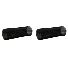 2pcs 100X33CM Car Grill Mesh Sheet, Black Painted Aluminum Alloy Grille Mesh Roll, 4 X 8 mm Rhombic-Shape Grids