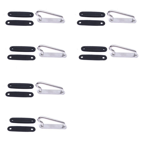 3 Pair SS316 Scuba Diving Quick Adjust Buckle Cinch Adapter with Rubber Pad Diving Accessoires