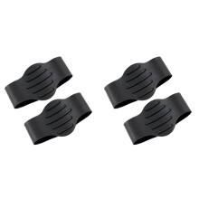 4X Fasce In Pizzo da Calcio In Silicone per Giovani Calciatori, Accessori da Calcio, Design Ad Alta Aderenza, Protezione Elastica Che Mantiene I Lacci