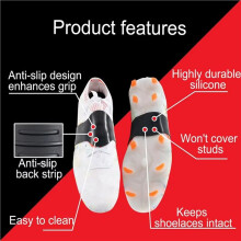 4X Soccer Lace Bands Silicone Youth Soccer Lace Bands Football High Grip Design Elastic Protector Keeps Laces