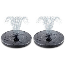 2X Solar Bird Bath Fountain Pump, Upgrade 3.5W Solar Fountain with Nozzle, Free Standing Floating Solar Powered