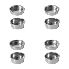 8 Pièces 51Mm Machines à Café en Acier Inoxydable Pressurisé Filtre Panier Poudre Panier Café Sans Fond Porte-Filtre Filtre