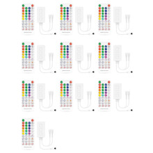 10X SP611E WS2812B WS2811  Music LED Strip Controller IR38 Keys Remote APP DC5V-24V