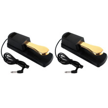 2X Universal Sustain Pedal Non-Slip Pedal Durable for Keyboard MIDI Keyboard Synthesizer and Piano