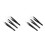 6Pcs Ceramic Tweezers with Black Handle Corrosion-Resistant Insulation Maintenance and Clamping Tools 1