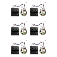 6X Music Chime Box with Horn Repair Parts,Wall Clock Mechanism Quartz Clock Parts,Clock Accessories,Melody Mechanism
