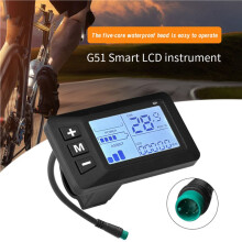 2X Bike 5-Pin LCD Speed Display Waterproof Design Multi Voltage Support 24V/36V/48V Electric Scooter Accelerator