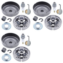 3X Chainsaw Clutch and Sprocket for MS310 MS390 029 039 with Needle Bearing Washer E-Clip Worm Gear
