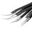 6Pcs Ceramic Tweezers with Black Handle Corrosion-Resistant Insulation Maintenance and Clamping Tools 5