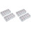 4X Nail Tip Box Empty Nail Tips Organizer Storage Fingernail Box Spaces Storage Case Container Nail Box Grid Box 1