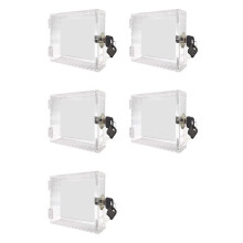 5X Thermostat Lock Box Universal Thermostat Cover with Lock Box Guard with Key for Thermostat Wall Home