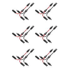 12X Connettori per Cavi di Derivazione Solare un Y, Adattatore Parallelo per Cavo Solare nel Coppia per Pannello Solare, Kit di Attrezzi per Spina per
