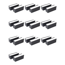Magnetic Label Holder 4X1.57Inch 200 Packs C Channel White Paper Cards Protective Film Strong Magnet Mess Free Removable