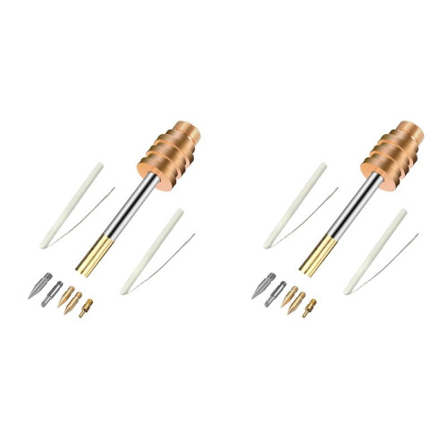 2X 510 Interface Soldering Iron Tip Wireless Soldering Iron Tip Welding Tool 15W with 10 Soldering Iron Tips
