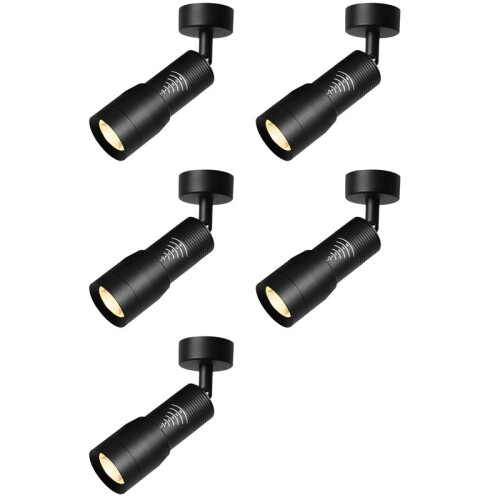 5X Adjustable 10-60 Narrow  Angle 3000k Ceiling Mounted Spotlight 7W Zoomable Spotlight Light with  Function