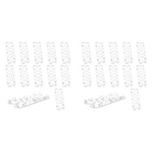 24 Rejillas de Drenaje de Plástico para Bandejas de 1/3 de Tamaño, Rejilla de Plástico Transparente, Bandejas de Drenaje de Acrílico, Bandeja de