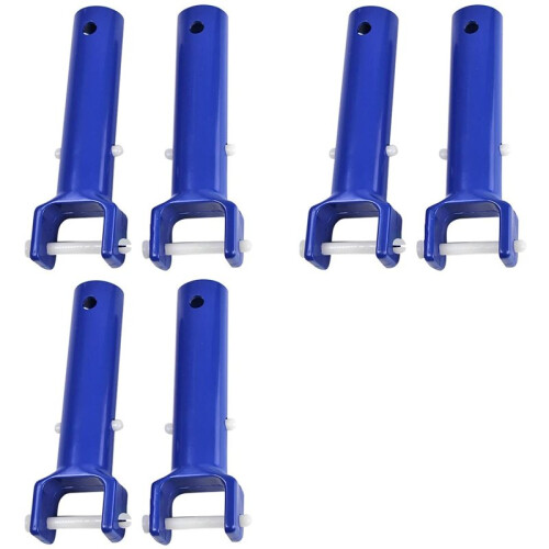 Swimming Pool Vacuum  Handles Pool Cleaning Tool Replacement Accessories with V-Shaped Clip 6 Pack 1