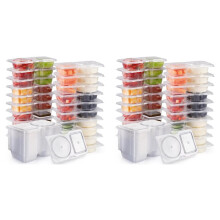Reusable Snack Containers with Lids 40Pcs,New Snack Containers,Snackle Box Container Portion Control,Snack Containers