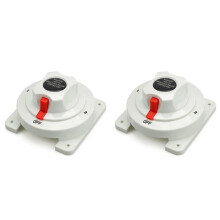 2X Distribution Marine Boat Battery Marine Dual Battery Selector for Boat RV Motor 4 Position
