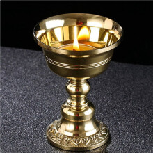 3X Brass Candle Cup Series Buddhist Tibetan Lamp Holder Wedding Banquet Home Table Decoration Brass Butter Lamp