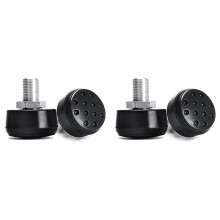 2 Pair 85A Roller Skates Toe Stops with 9/16 Inch (14mm) Bolt, Adjustable Rubber Brake Block Stoppers for Quad Skates