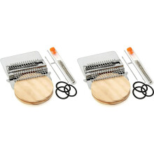 2X MiniLoom for Mending - Portable Knit Patch Kit, DarningLoom for Clothing Repair, DIY WeavingLoom Kit for Beginners