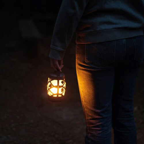 Easy Camp EASY CAMP CAMPING LANTERN PYRO COSY LIGHT FLAME EFFECT BATTERY TENT GARDEN PATIO 2