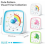 Visual Timer for Kids, 60 Minute Rainbow Countdown Timer with Silent Flash, Time Management Tool for Classroom, Home, Kitchen, Office, Blu 6