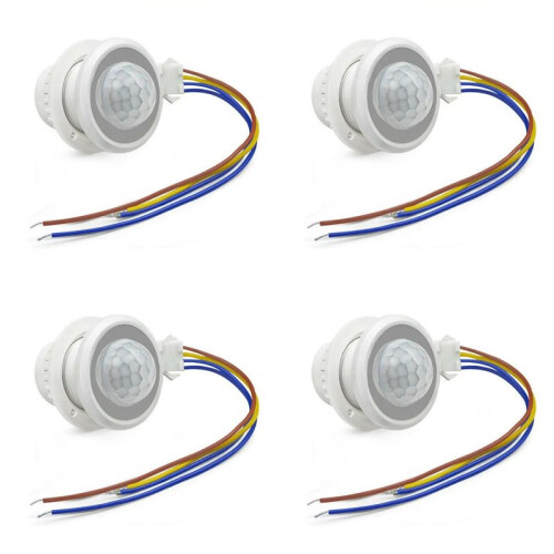 4X Motion Sensor Light  AC85-265V PIR Sensor for Lighting  Delay Adjust Movement Detector Lamp 1