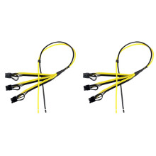 2X Power Supply Cable 6+2 Pin Card 1 to 3 6pin + 2pin Adapter Cable 12AWG+18AWG Splitter Wire for Miner Mining BTC