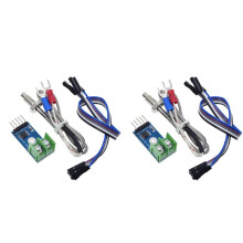 2X MAX6675 Temperature Degrees Module SPI Interface K Type Temperature Sensor Board Range 0-1024 with Thermocouple