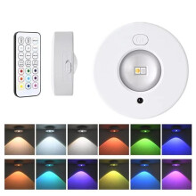 2X Closet Lights Wireless Stick LED Under Cabinet Light 500mAh Dimmable Wireless Under Counter Lights with Remote