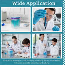 4 Set 10ml Racked Laboratory Pipette Tips with Filter Include 96 Pcs Pipettor Tips for Laboratory, Universal Type, Clear