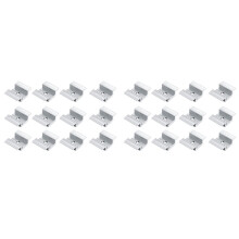 24 X Aluminium Alloy Centre Clamp PV Solar Panels for All Frame Heights, Solar Panels Bracket for Solar Panels Roof