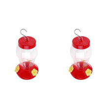 2X 480ML Bird Water Feeder Bottle Hanging Feeder Garden Outdoor Plastic Flower Iron Hook Pet Bird Supplies