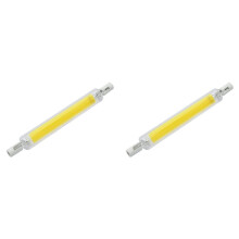 2X LED R7s COB Glass Tube Super Bright 20W 189mm COB Light Bulb AC220V Home Lamp (Warm White Light) 3000 K 3000LM